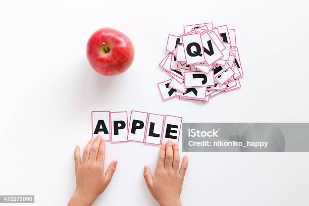 Study Of English Words Stock Photo - Download Image Now - Anatomy, Child, Learning