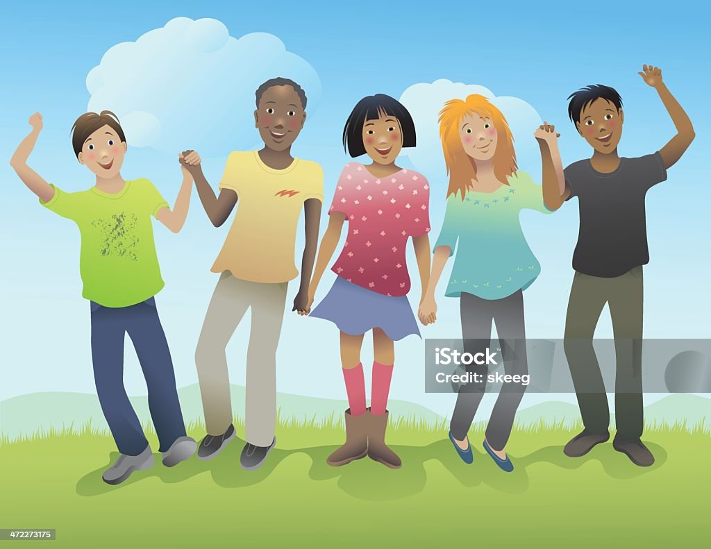Happy Kids - clipart vectoriel de Enfant libre de droits