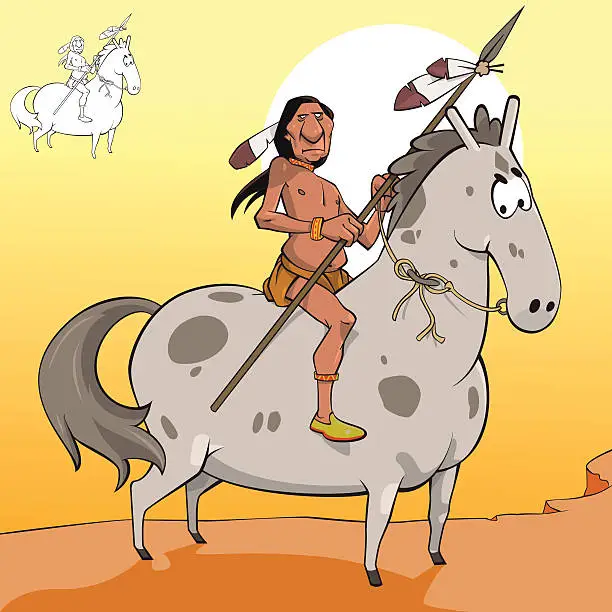 Vector illustration of Indian