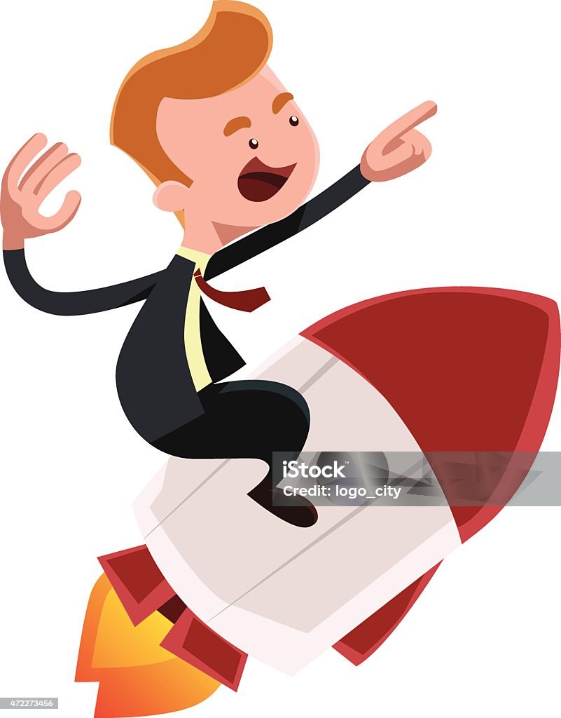 Ilustración de Poder Avanzar Businessman On Rocket Vector Ilustración De  Dibujos Animados Carácter y más Vectores Libres de Derechos de 2015 - iStock