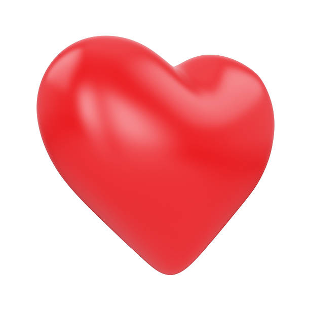 istock Isolated shiny heart on white background 472273598