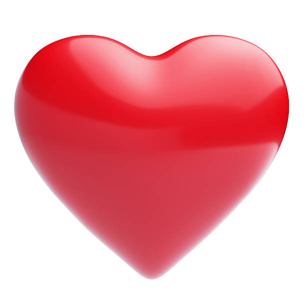 istock Isolated shiny heart on white background 472273600