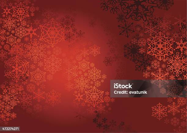 Fundo De Natal Vermelho - Arte vetorial de stock e mais imagens de Arte - Arte, Arte, Cultura e Espetáculo, Comemoração - Evento