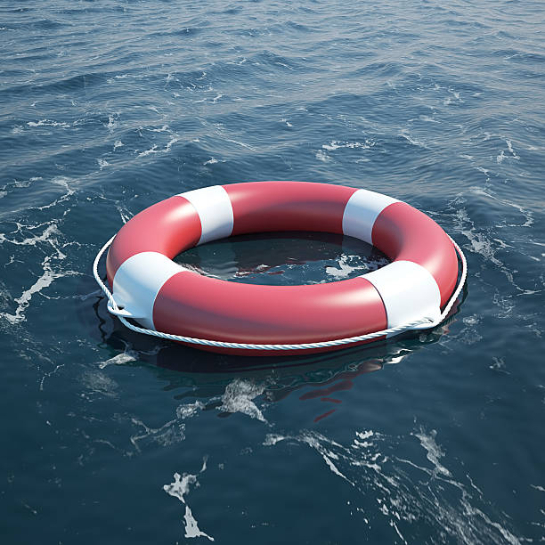 istock Lifebuoy in the sea 472274310