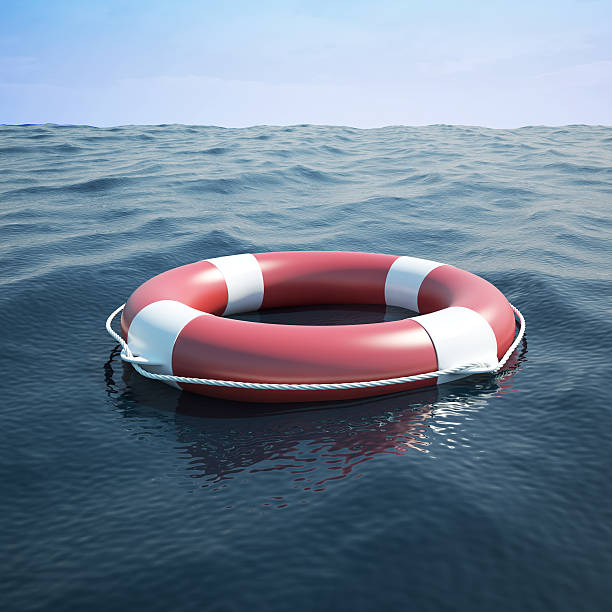 istock Lifebuoy in the sea 472274326