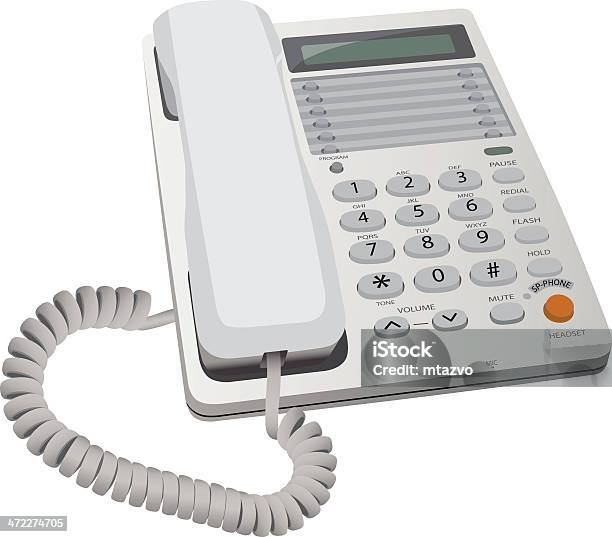 Di Telefono - Immagini vettoriali stock e altre immagini di Telefono fisso - Telefono fisso, Cavo telefonico, Illustrazione