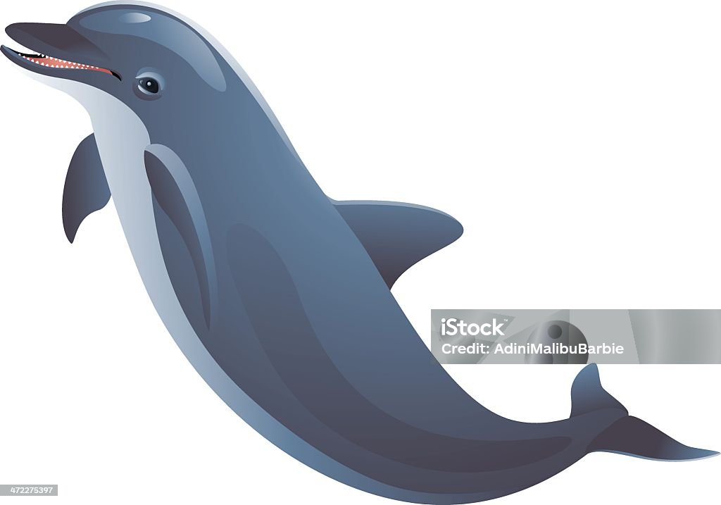 돌핀 Dolphin 돌고래에 대한 스톡 벡터 아트 및 기타 이미지 - 돌고래, 만화, 일러스트레이션 - iStock