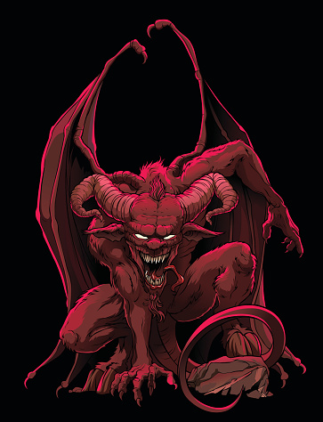 Mythological character — supreme demon of the Hell, lord of the Darkness — a Devil (Satan, Lucifer).