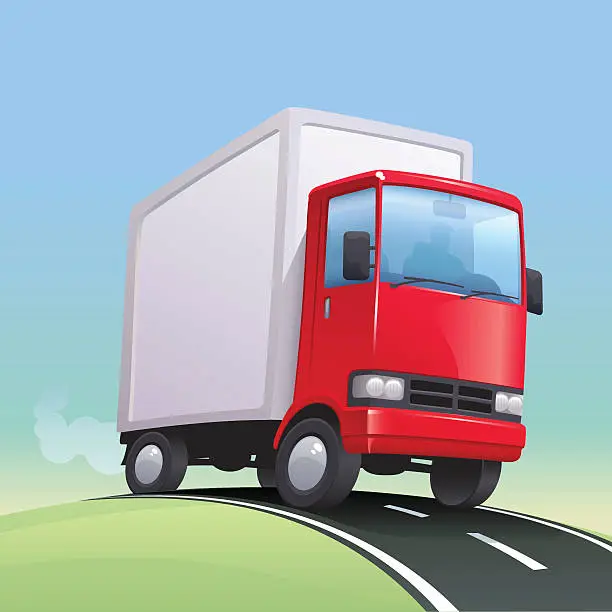 Vector illustration of Delivery Truck