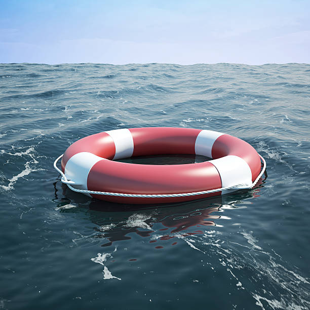 istock Lifebuoy in the sea 472276760