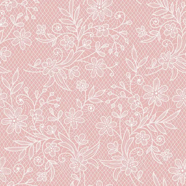 Vector illustration of Lace Seamless Pattern.