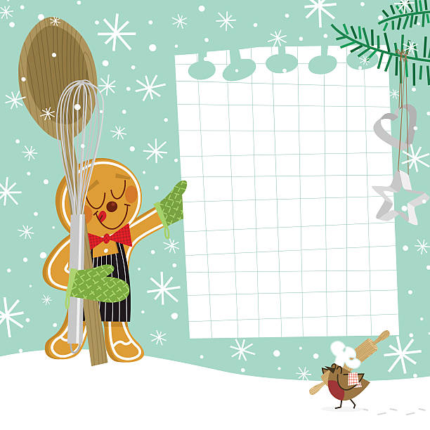 Christmas cookie recipe / Gingerbread man with robin bird Gingerbread man. Please see some similar pictures in my lightboxs: gingerbread man cookie cutter stock illustrations