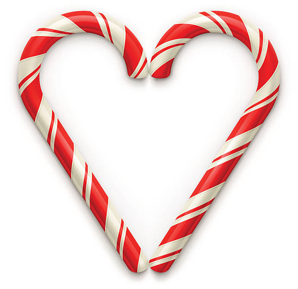 Candy canes vector art illustration