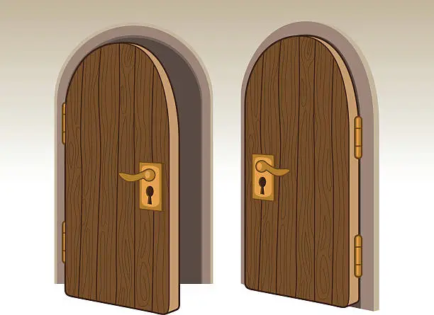 Vector illustration of Doors