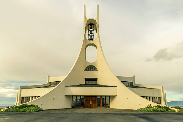 istock The church in Stykkisholmur, Iceland 472277550