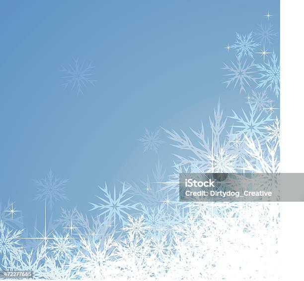 Ilustración de Refrescante Fondo De Navidad Copo De Nieve y más Vectores Libres de Derechos de Escarcha - Escarcha, Azul, Blanco - Color