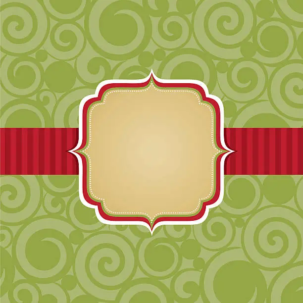 Vector illustration of Christmas Badge Background