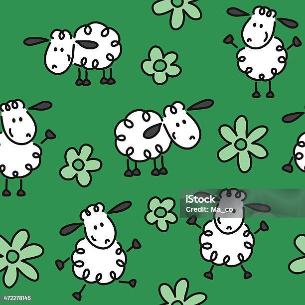 Happy Schaf Nahtlose Muster In Verschiedenen Farben Stock Vektor Art und mehr Bilder von Schaf