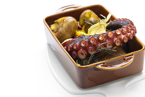 istock grilled octopus with potatoes, Portuguese cuisine 472278230