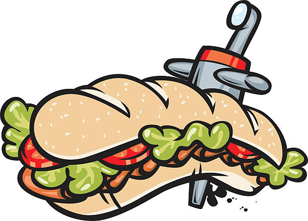 Submarine Sandwich Stock Illustration - Download Image Now - Submarine  Sandwich, Submarine, Bun - Bread - iStock