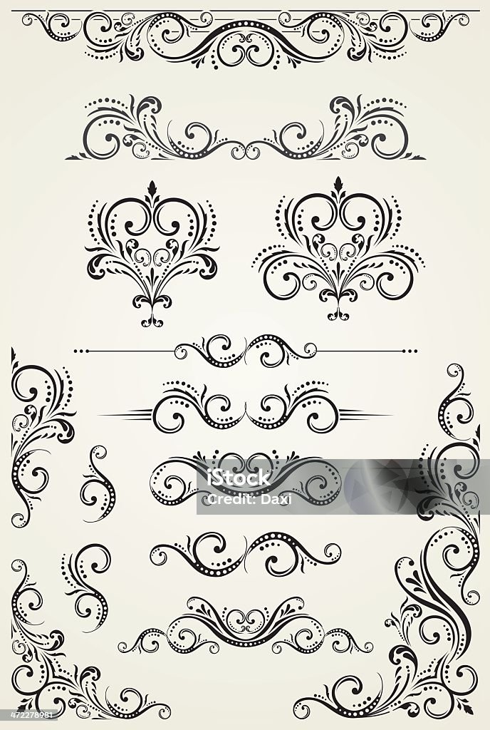 Role conjunto - Vetor de Arte Deco royalty-free