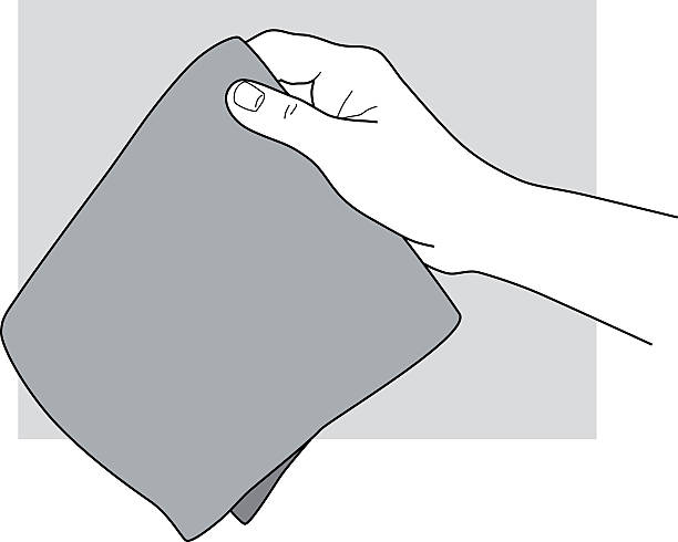 ハンド保持、布/ハンカチ - handkerchief点のイラスト素材／クリップアート素材／マンガ素材／アイコン素材