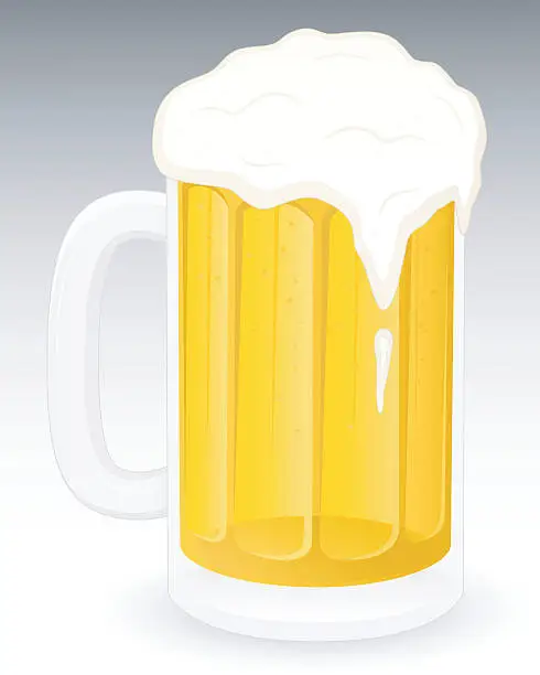 Vector illustration of Mug of Beer