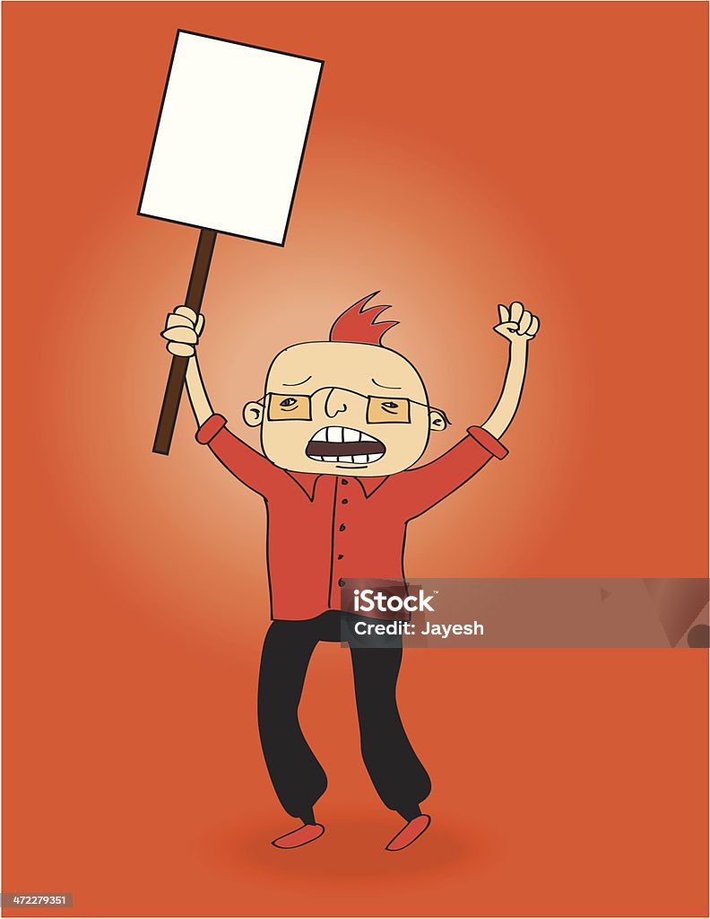 Protest Character Protest Stock Illustration - Download Image Now - Activist, Cartoon ...