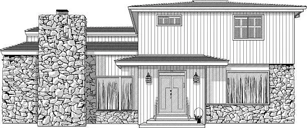 Vector illustration of illustration of a house or home