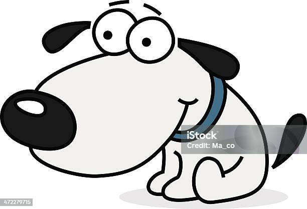 Comichund Sitzen Auf Dem Boden Stock Vektor Art und mehr Bilder von Abwarten - Abwarten, Charakterkopf, ClipArt