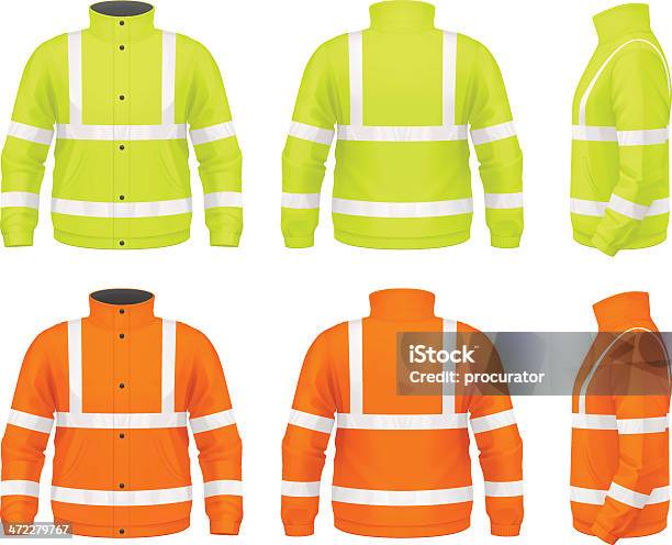 Veste Daviateur Vecteurs libres de droits et plus d'images vectorielles de Fluorescent - Fluorescent, Habillement, Sûreté