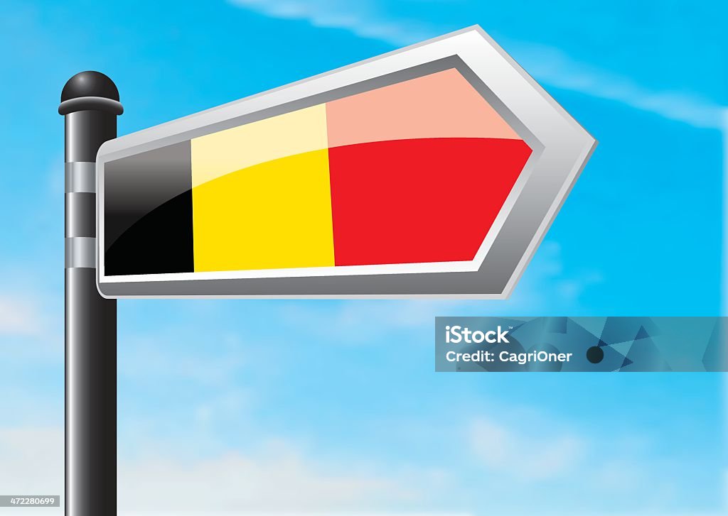 수신지는: Belgium - 로열티 프리 교통 신호 표지판 벡터 아트