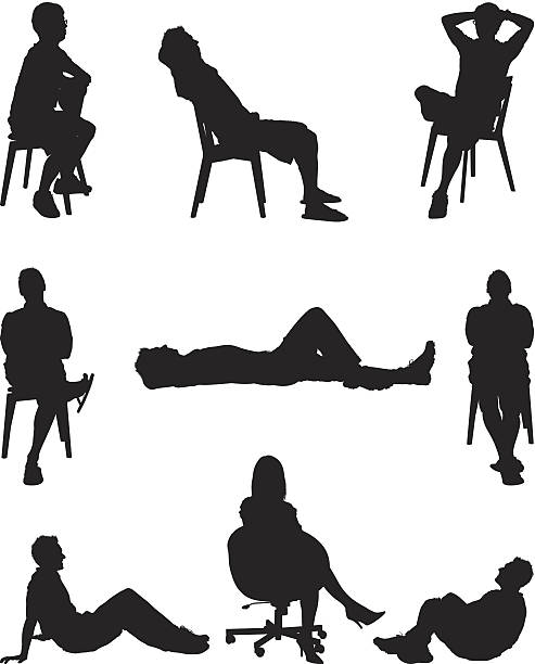 People lounging around People lounging aroundhttp://www.twodozendesign.info/i/1.png silhouette lounge stock illustrations