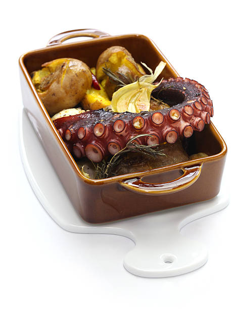 istock grilled octopus with potatoes, Portuguese cuisine 472280866