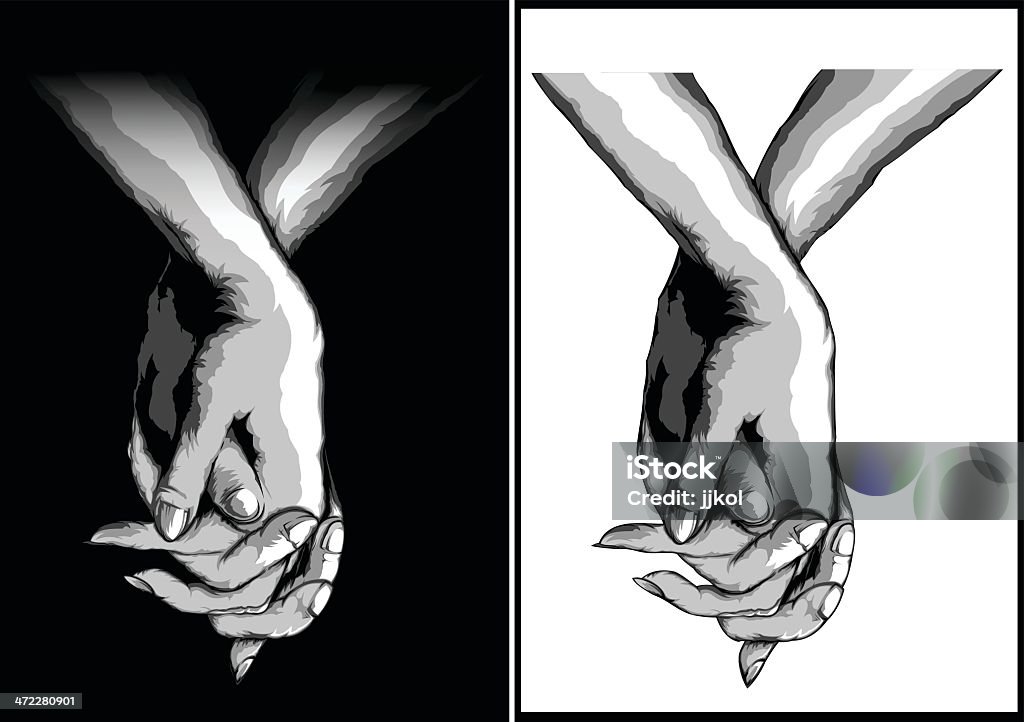 Holding Hands Stock Illustration - Download Image Now - Holding ...