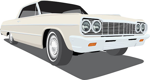 вектор 1964 будвайзер импала - chevrolet stock illustrations