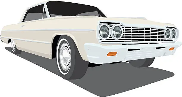 Vector illustration of Vector 1964 Chevrolet Impala
