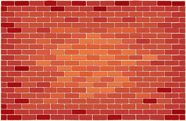 벽돌전 벽에 - backgrounds red textured brick wall stock illustrations