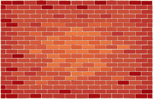 An a Vector Illustration of Brick Wall