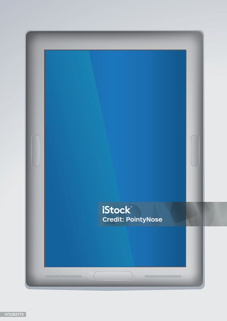 Gray Tablet Screen Gray Tablet Stock Illustration - Download Image Now - Computer ...