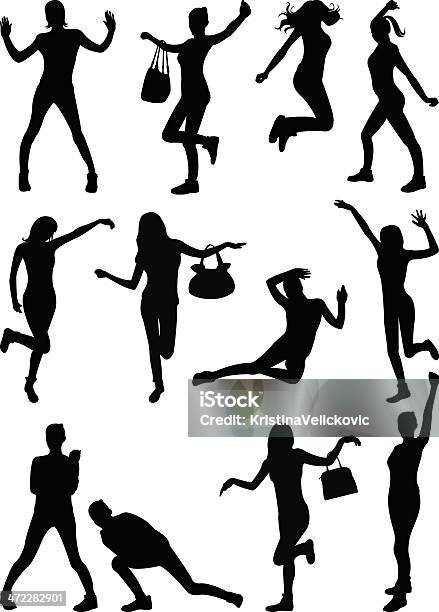 Girl Stock Illustration - Download Image Now - Showgirl, Active Lifestyle, Adult
