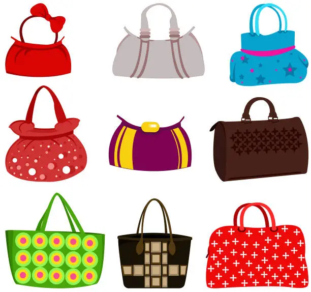 Vector illustration of bags