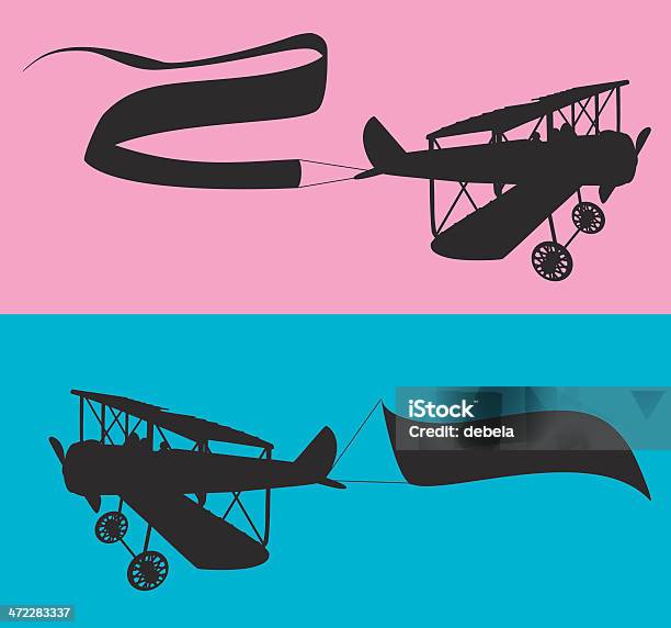 Silhouettes Davion Vecteurs libres de droits et plus d'images vectorielles de Aile d'avion - Aile d'avion, Antiquités, Avion