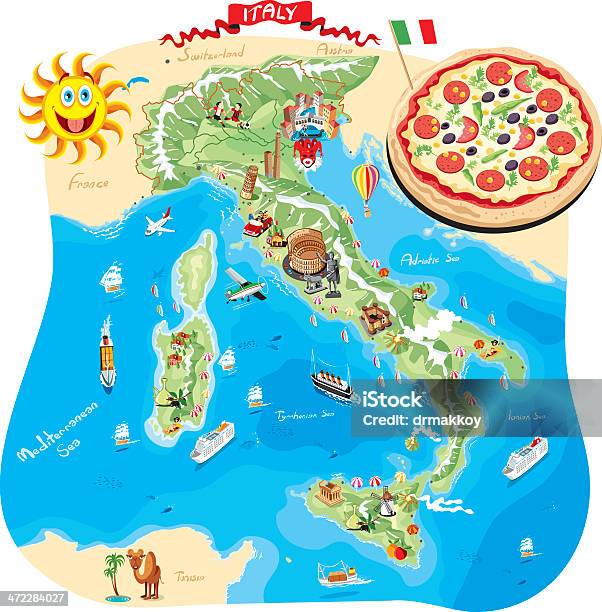 Mulher Mapa Da Itália - Arte vetorial de stock e mais imagens de Mapa - Mapa, Itália, Comida italiana