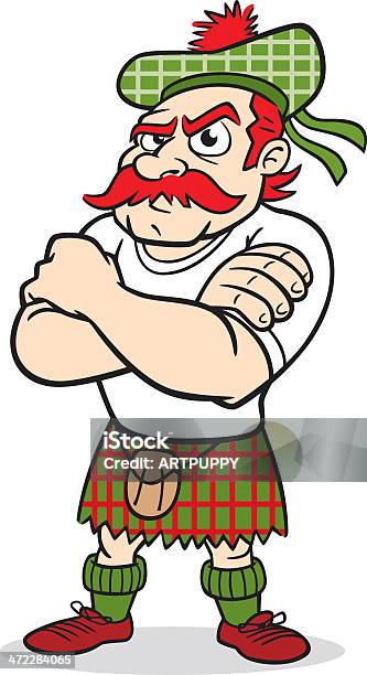 Robusto Scotsman - Immagini vettoriali stock e altre immagini di Uomini - Uomini, Kilt, Scozia