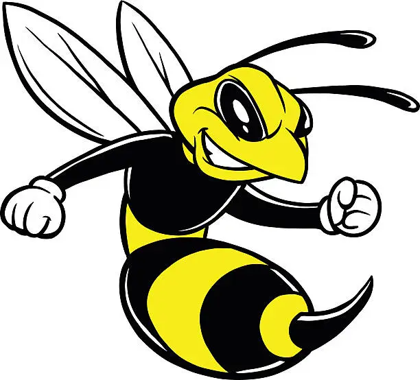 Vector illustration of Bee Mascot
