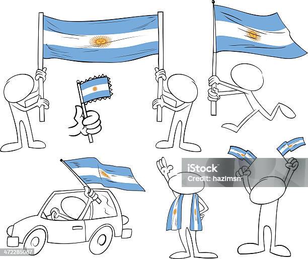 Gesicht Zeichen Mit Argentinienflagge Stock Vektor Art und mehr Bilder von Allgemein beschreibende Begriffe - Allgemein beschreibende Begriffe, Argentinien, Argentinische Flagge
