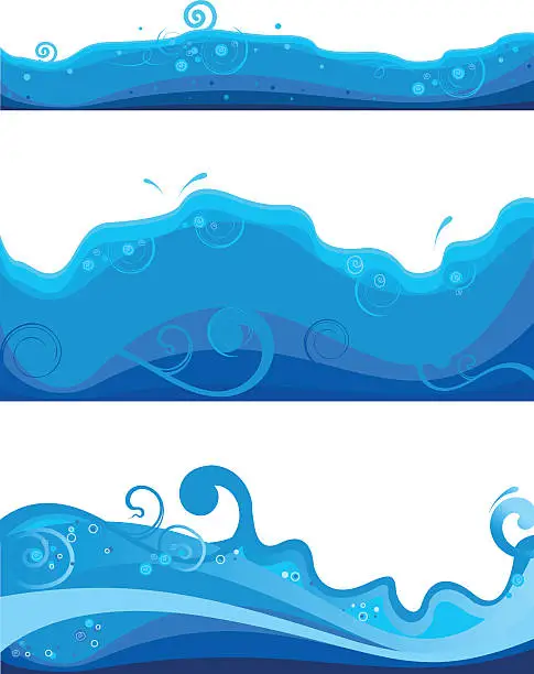 Vector illustration of waves