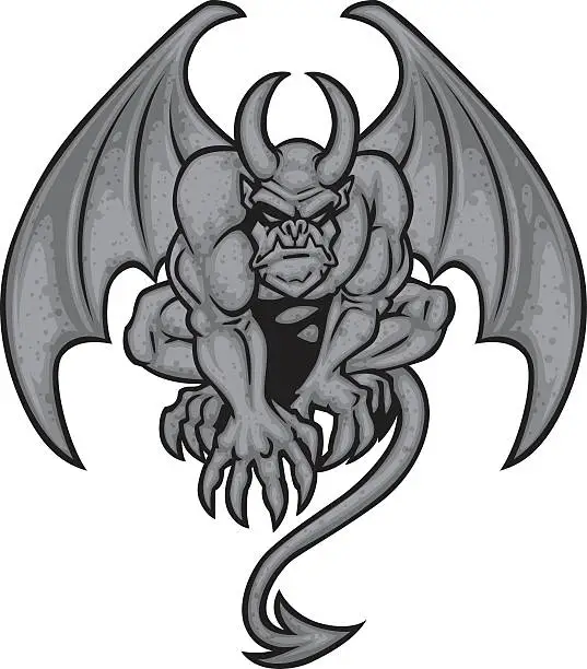 Vector illustration of gargoyle