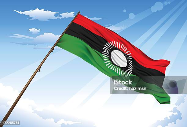 Nuova Bandiera Repubblica Del Malawi - Immagini vettoriali stock e altre immagini di Affari finanza e industria - Affari finanza e industria, Bandiera, Colore nero